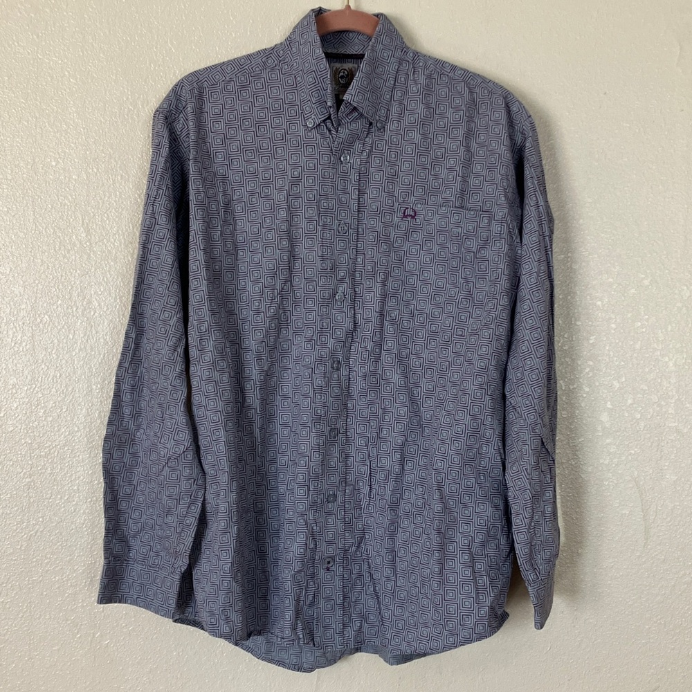 Cinch Button Down Western Shirt, S